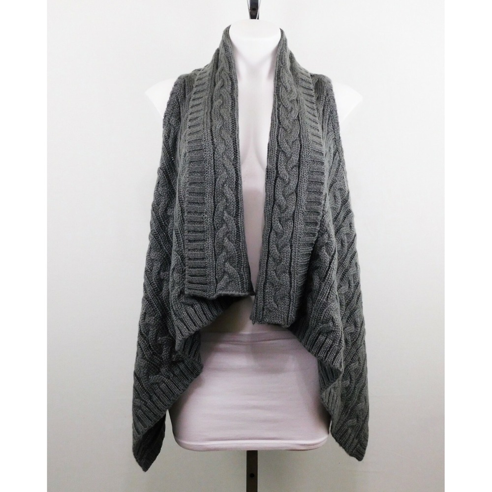 Ann Taylor‎ Women Cardigan Sweater, Size M, Gray, 100% Acrylic